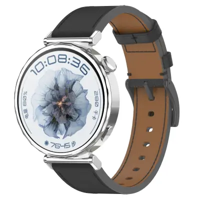 Premium Usnjeni Pašček za Ure Huawei & Honor Black 22 mm