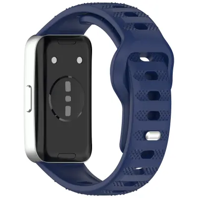 Silikonski pašček za Huawei Band 10/9/8 - Pikčasta tekstura Blue