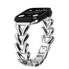 Pašček za Apple Watch 10/Ultra 2, 38/40/41 mm - tanek pleten pašček iz nerjavečega jekla Silver