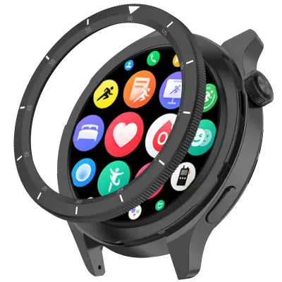 Okvir za uro iz nerjavečega jekla za Xiaomi Watch S4/S3   Srebrna lestvica