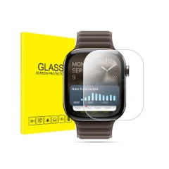 Apple Watch Series 10 3D ukrivljena zaščitna folija za celotno površino (2 kom) - črna  46 mm