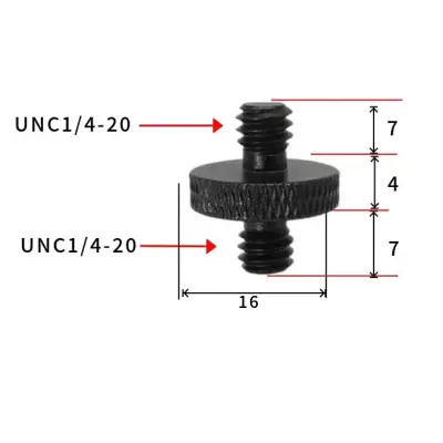 Navojni adapter za stojalo 1/4" na M10 - 5 kosov   1/4-20