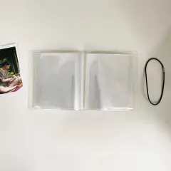 Navpični foto album - prozoren PVC spominski album  4 palcev