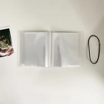Navpični foto album - prozoren PVC spominski album  4 palcev