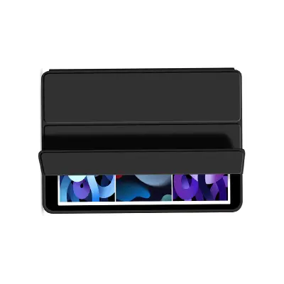 Elegantna črna tri-zložljiva torbica za iPad   iPad 2018-2021