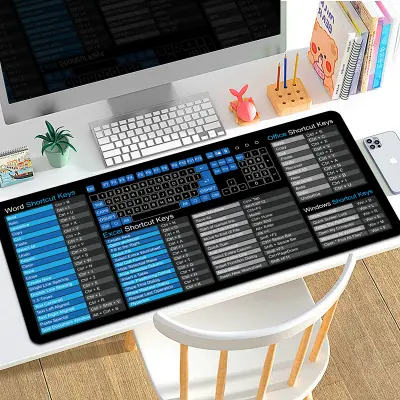 Angleška podloga za miško s bližnjicami - Povečana produktivnost  M Model 3