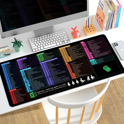 Angleška podloga za miško s bližnjicami - Povečana produktivnost  S Model 4