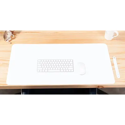 Bela in srebrna podloga za miško - namizna podloga za pisarno in igre   E