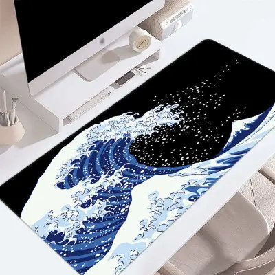 Nedrseča abstraktna gumijasta podloga za miško z motivom pokrajine  L Model 1