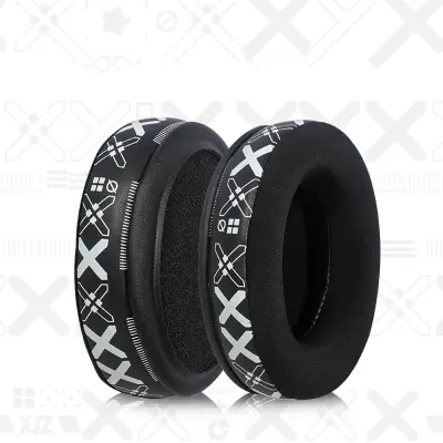 Nadomestne ušesne blazinice za HyperX Cloud 2 - zračne ušesne blazine iz ledene svile (bel napis)