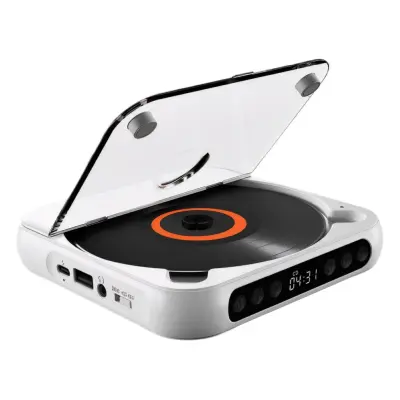 Prenosni CD predvajalnik - Bluetooth Walkman (bel)