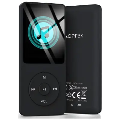 16GB+128GB MP3 predvajalnik - Razširljiv pomnilnik z darili (črn)