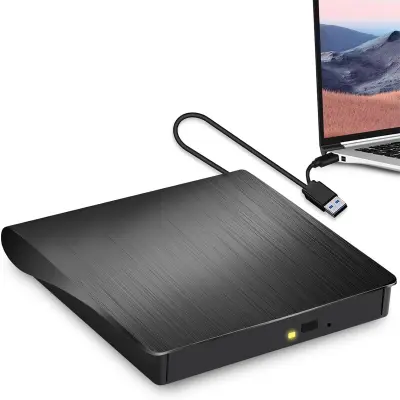 USB-C DVD pogon - zunanji zapisovalnik za prenosnike (črn)