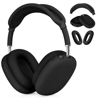 Ovitek za slušalke AirPods Max - 3-delni silikonski ovitek (črn)