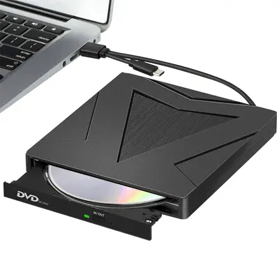 Zunanji DVD pogon - USB 3.0+Type-C (črn)