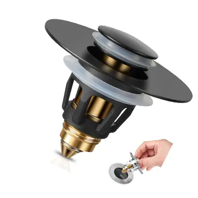 Pojavni zamašek za umivalnik Black