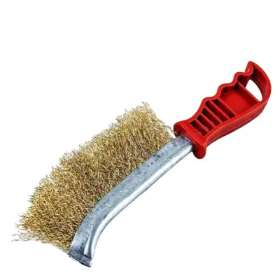 Ščetka in strgalo za žar iz nerjavečega jekla - Težka čistilna ščetka za peko na žaru Gold