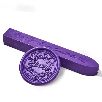 Palice z voskom za pečatenje za starinske pečate Purple