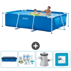 INTEX Pravokotnik Nadzemni bazen 
   - 260x160x65 cm + Dodatki CB2