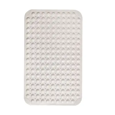 Nedrseča kopalna podloga, teksturirana TPE podloga za tuš kabino White  B