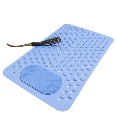 Protizdrsna kopalna podloga, PVC kopalniška podloga LightBlue M