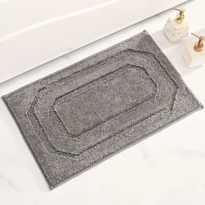 Nedrseča kopalniška preproga - siva 50x80 cm