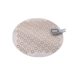 Nedrseča kopalniška podloga, TPE tuš podloga z drenažnimi luknjami, 30 cm okrogla White