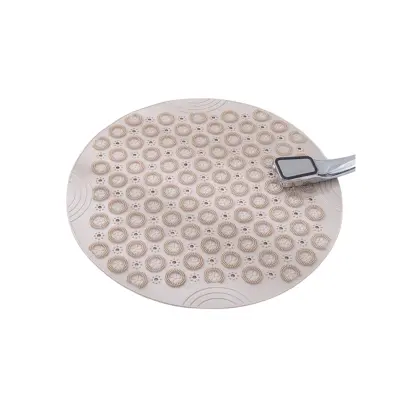 Nedrseča kopalniška podloga, TPE tuš podloga z drenažnimi luknjami, 30 cm okrogla White