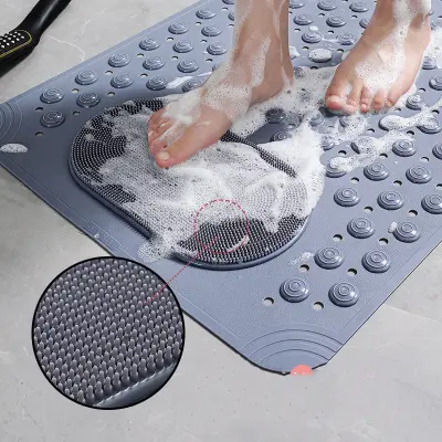 Protizdrsna kopalna podloga, PVC kopalniška podloga DarkGrey M