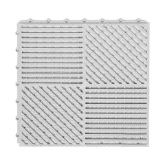 12-pack nedrsečih kopalniških preprog White