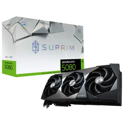 Grafična kartica nVidia RTX5080 MSI SUPRIM SOC - 16GB GDDR7 (V531-009R)