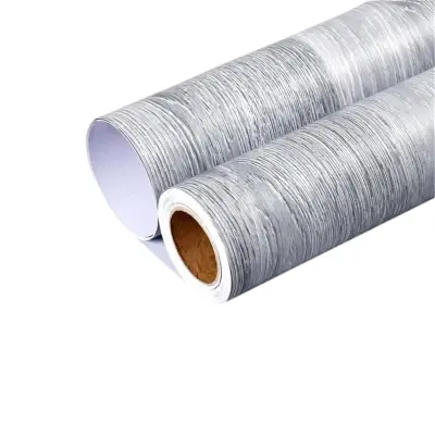 Samolepilna lesena folija, Lepilna folija za pohištvo z videzom lesa (300x40cm) | DURAWOOD siva