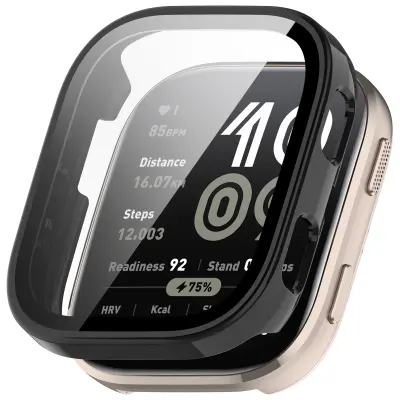 Prozorno ohišje za računalnik s kaljeno folijo za Amazfit BIP 6 Black