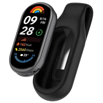 Varno držalo za Xiaomi Mi Band 10, 9 in 8 Black