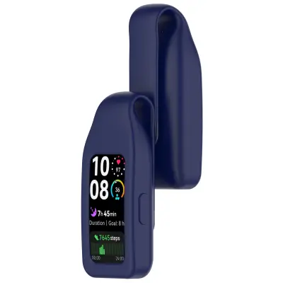 Jeklena zaponka za Huawei Band 10/9/8 - Silikon Blue