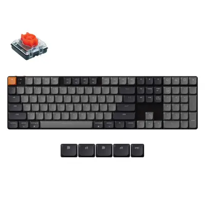 Keychron K5 QMK Brezžična Mehanska Tipkovnica (Version 2) Bela LED / Red / K5X-A1