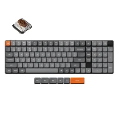Keychron K17 Max QMK Brezžična mehanska tipkovnica RGB LED Hot-Swap / Low Profile / Brown / K17M-H3