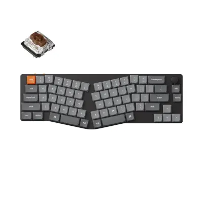 Keychron K11 Max QMK/VIA Brezžična Mehanska Tipkovnica Low-Profile Bela LED / Gateron Brown / K11M-H3
