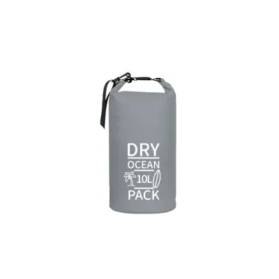 Oranžna vodoodporna torba - 10L suha torba za ramo Grey