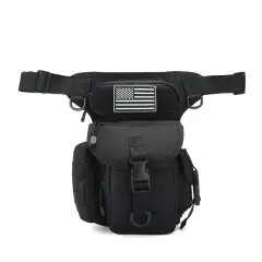 Taktična nožna torba - trpežno oksfordsko platno Black