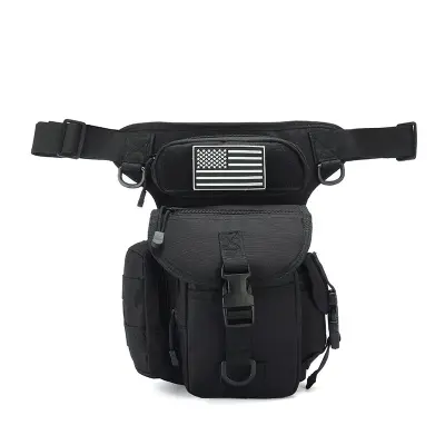Taktična nožna torba - trpežno oksfordsko platno Black