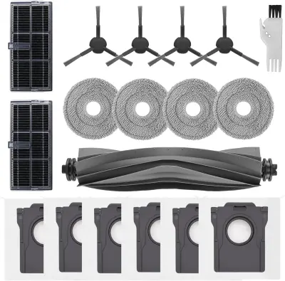 Komplet dodatkov Dreame L10s Pro Ultra Heat, 1 glavna krtača, 2 filtra HEPA, 4 stranske krtače, 4 brisače, 6 vrečk za prah