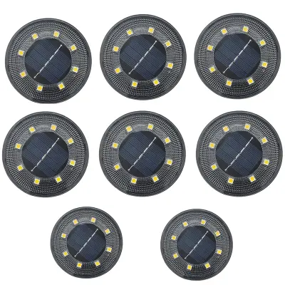 Solarno napajane talne luči - paket 8 za zunanjo uporabo WarmWhite