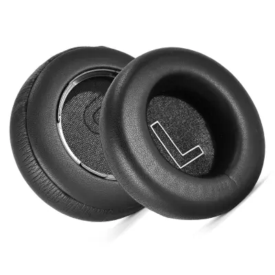 Črne proteinske usnjene ušesne blazinice za B&O Beoplay H9 3. generacije