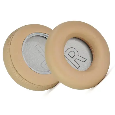 Zlate jagnječje usnjene ušesne blazinice za B&O Beoplay H9 3. generacije - 2 kosa