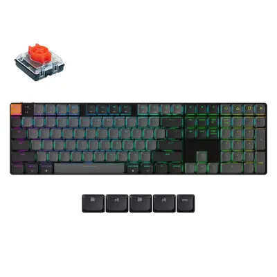 Keychron K5 QMK Brezžična Mehanska Tipkovnica (Version 2) RGB LED (Hot-swappable) / Red / K5X-H1