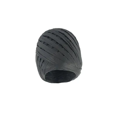 Črna rafija papirnata vrvica - 20 metrov za DIY obrti in dekoracijo