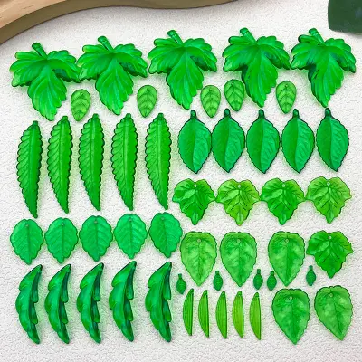 Akrilni Mini Listi za Izdelavo Nakita DIY - 50 kosov   Model 1