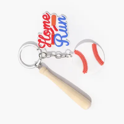 Akrilni obesek za ključe za baseball - eleganten dodatek za avto in ključe   Model 5