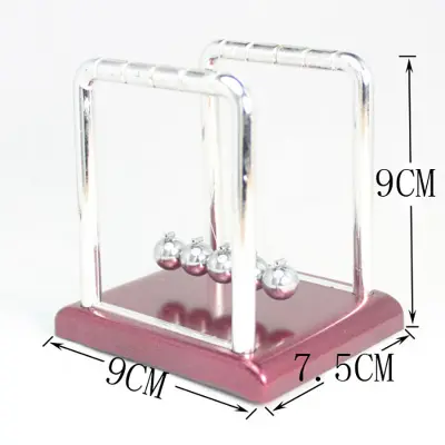 Newtonova zibelka z ravnotežnimi kroglicami in podstavkom Red